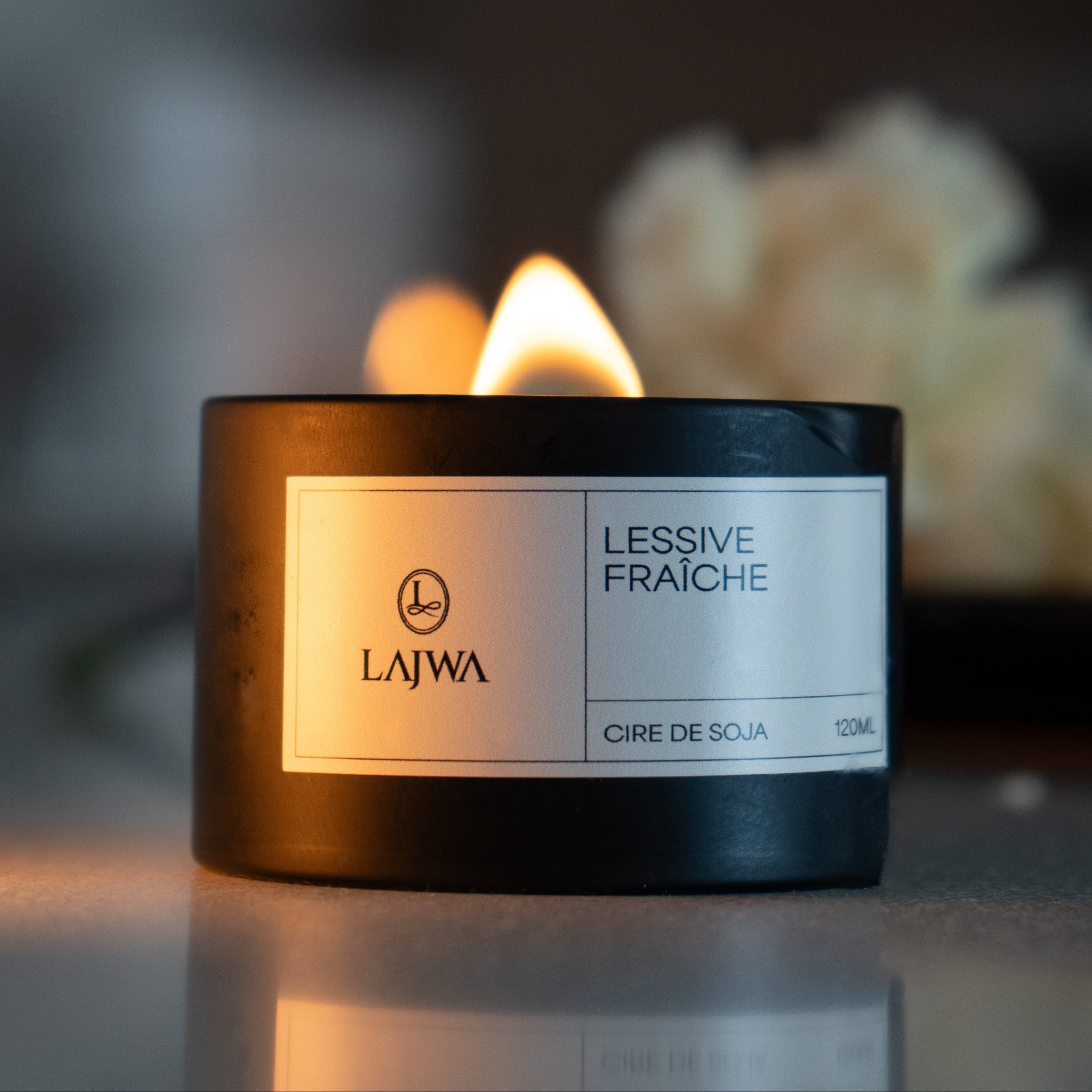 Bougie parfumée lessive fraîche – 120 ml