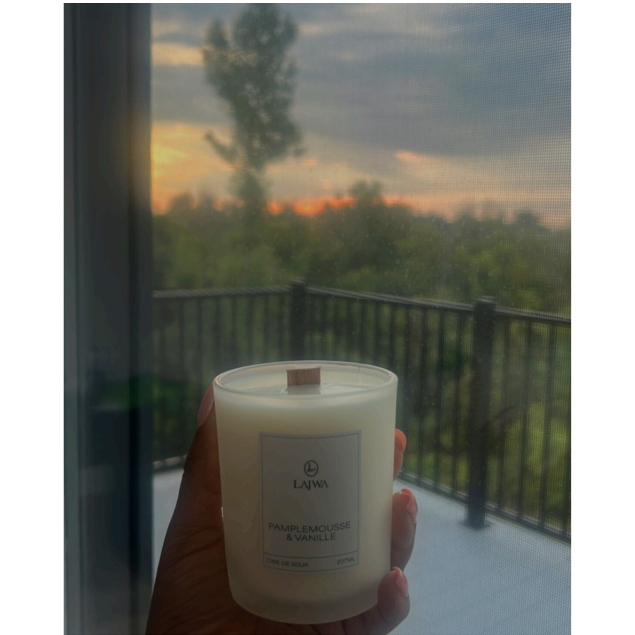 Bougie parfumée au pamplemousse et à la vanille – 207 ml